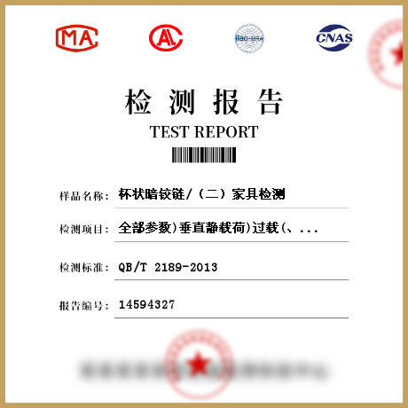杯狀暗鉸鏈/(二)家具檢測(cè)