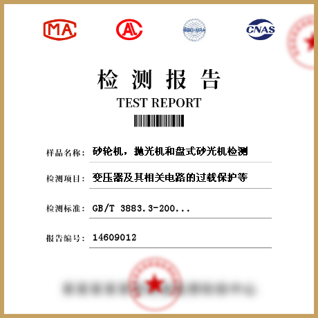 砂輪機，拋光機和盤式砂光機檢測
