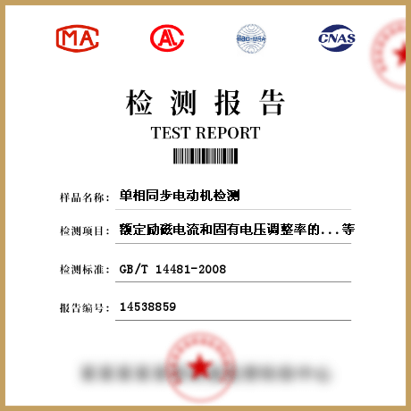 單相同步電動(dòng)機(jī)檢測(cè)